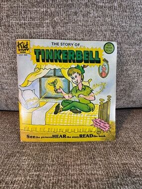 Vintage The Story of Tinkerbell read along storybook and record by Kids Stuff